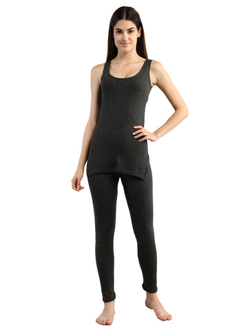 Neva Esancia Women Scoop Neck Sleeveless Thermal Upper & Bottom Set